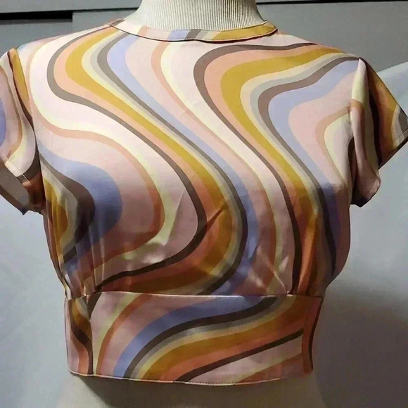 Urban outfitters retro swirl top - Picture 1 of 7